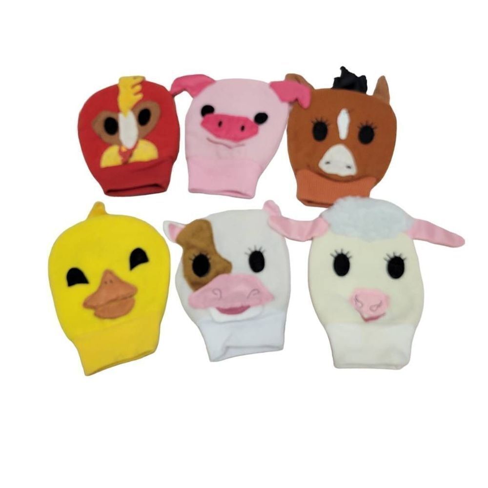 Excellerations® Happy Hands Farm Puppets - Set of 6